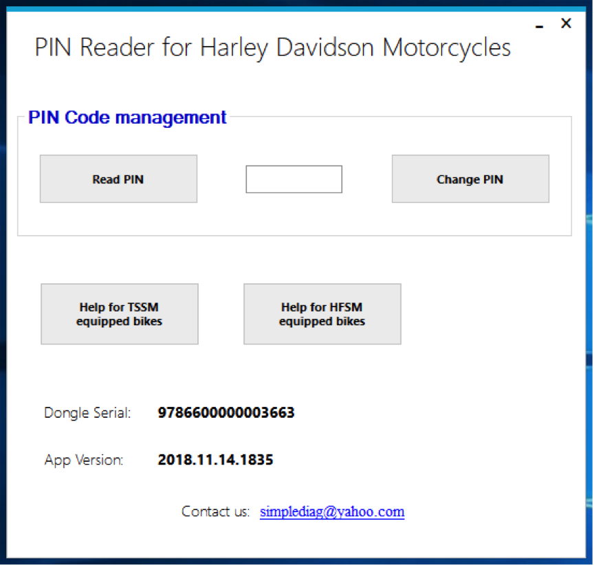 HD PIN Code reading - simplediag